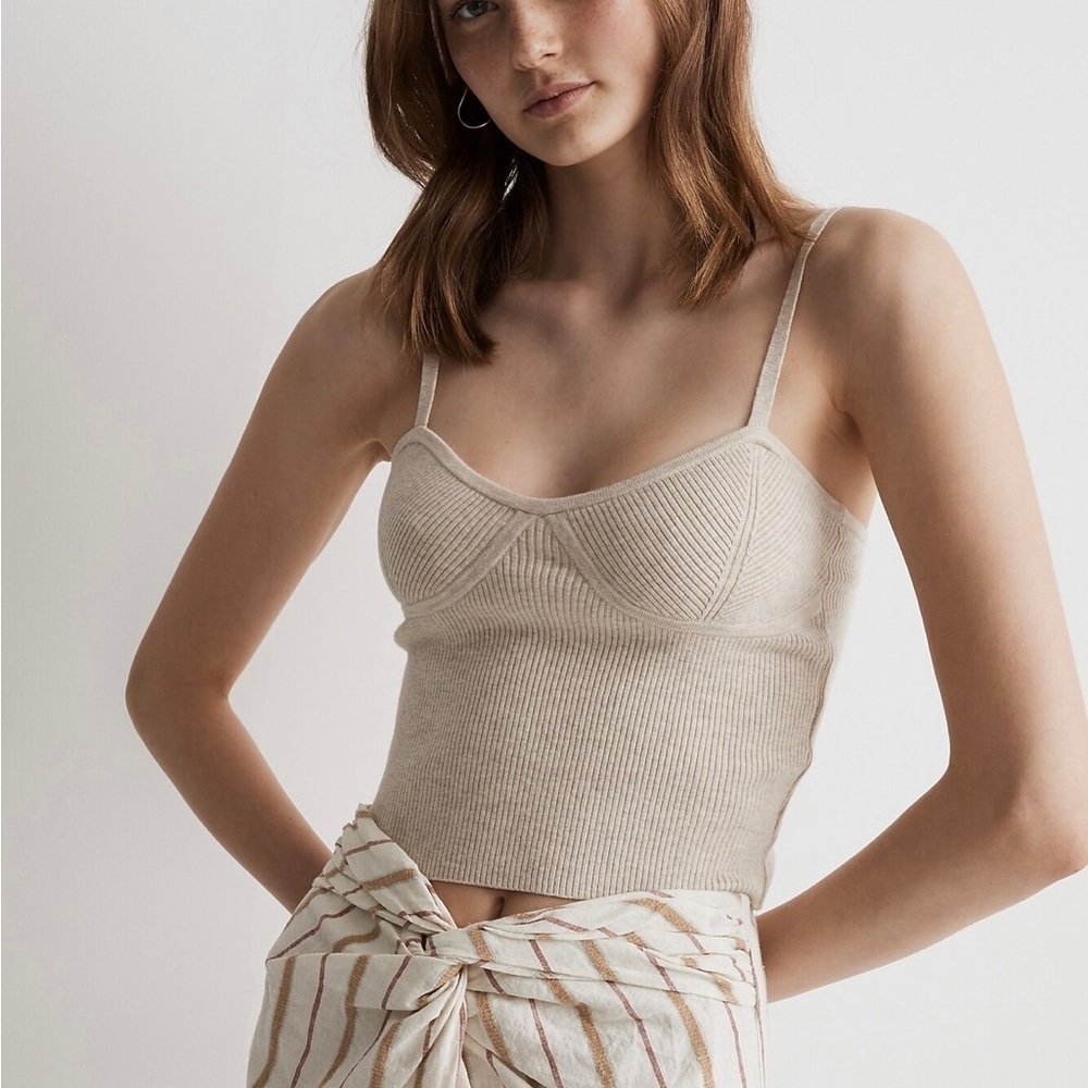 Madewell striped midi sarong skirt - size 10 - desert dune - NWT - Picture 4 of 5
